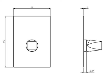 ALINE 49521 - Single handle stainless steel shower mixer by Rubinetterie Frattini - view 3